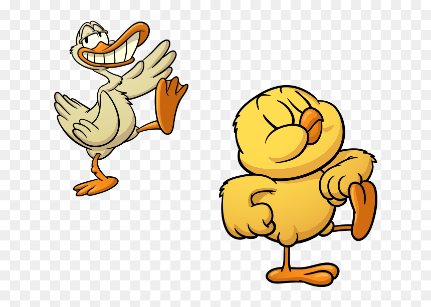 Funny Cartoon Farm Animals, HD Png Download - cartoon duck png
