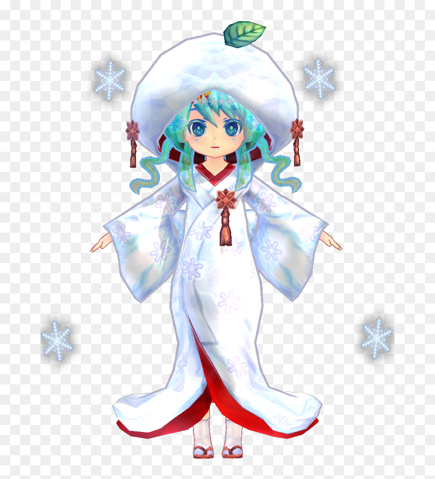 Hatsune Miku Snow 2013, HD Png Download - cartoon snow png