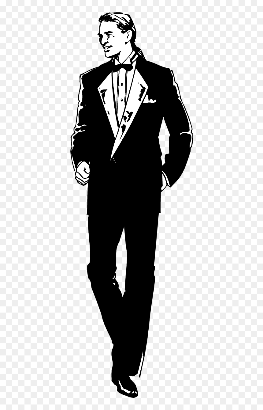 Man In Tuxedo Clipart, HD Png Download - cartoon pants png
