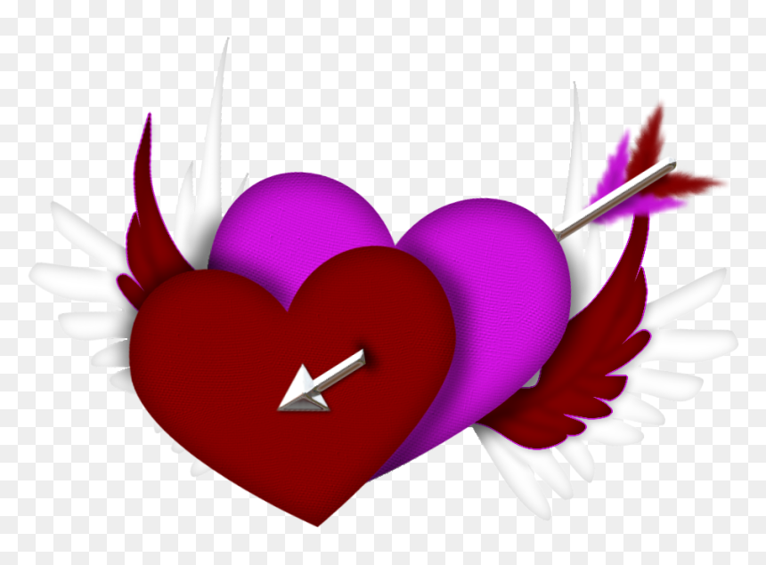 Heart, HD Png Download - heart with wings png