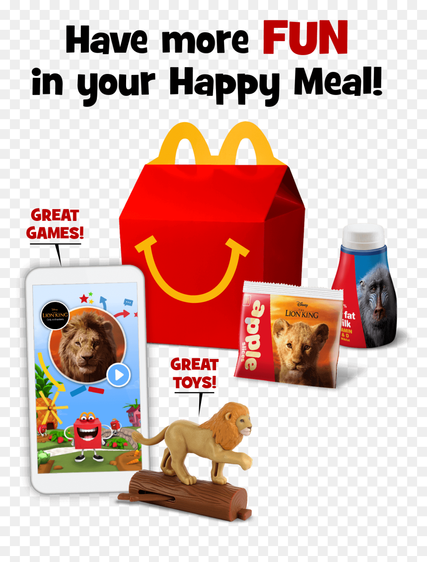 Happy Meal, HD Png Download - kids toys png