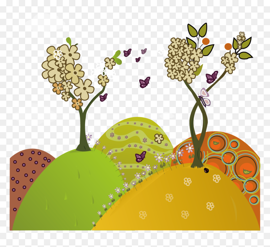 Primavera Divertida, HD Png Download - mountain drawing png