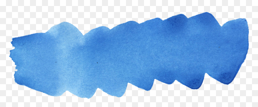 Blue Watercolor Vector Png, Transparent Png - blue brush stroke png