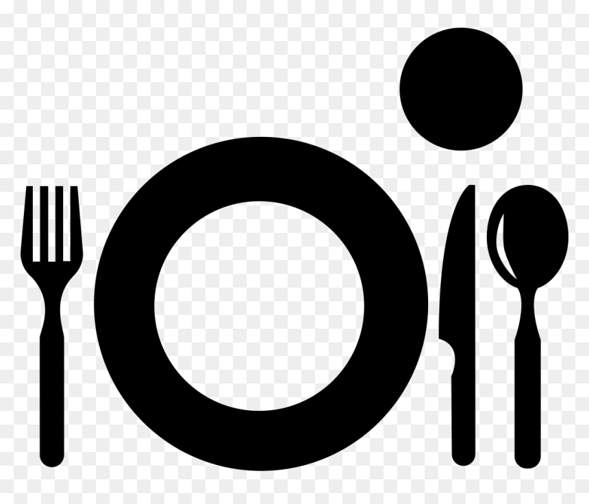 Plato Con Cubiertos Dibujo, HD Png Download - cubiertos png