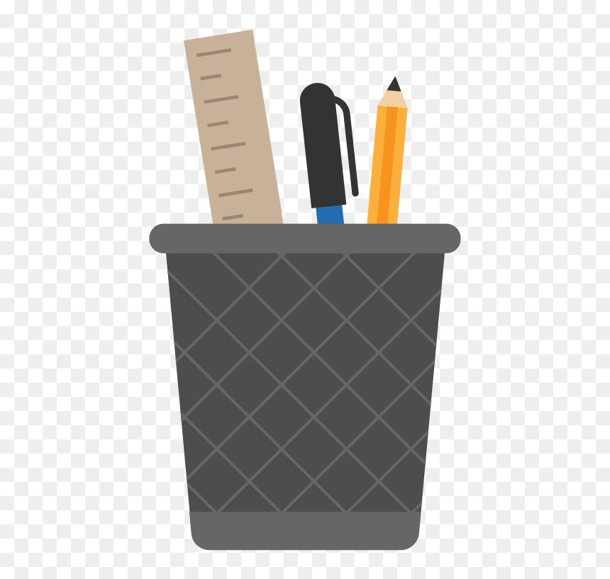 Pencil Holder Vector, HD Png Download - pencil vector png
