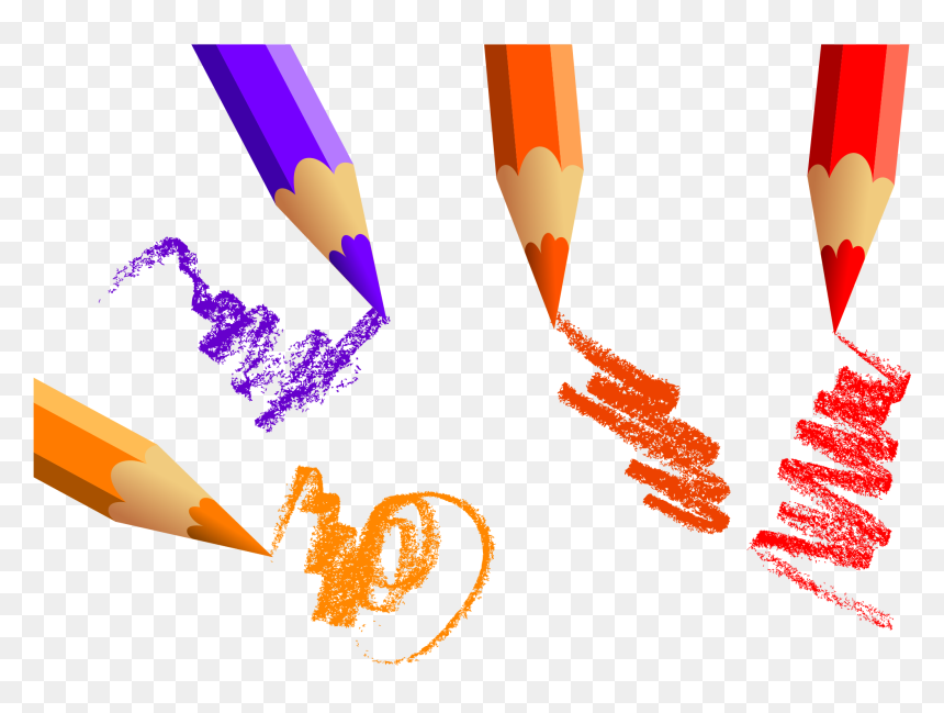Color Pencil Drawing Png, Transparent Png - pencil vector png