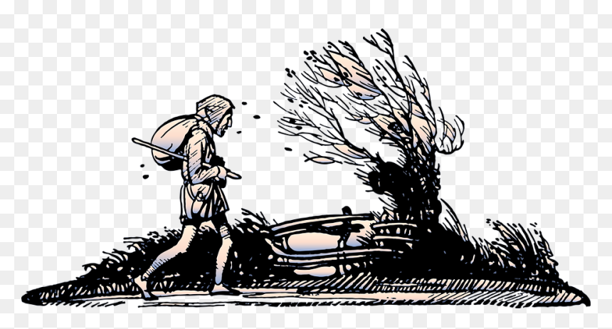 Old Age Home Illustration, HD Png Download - winter background png