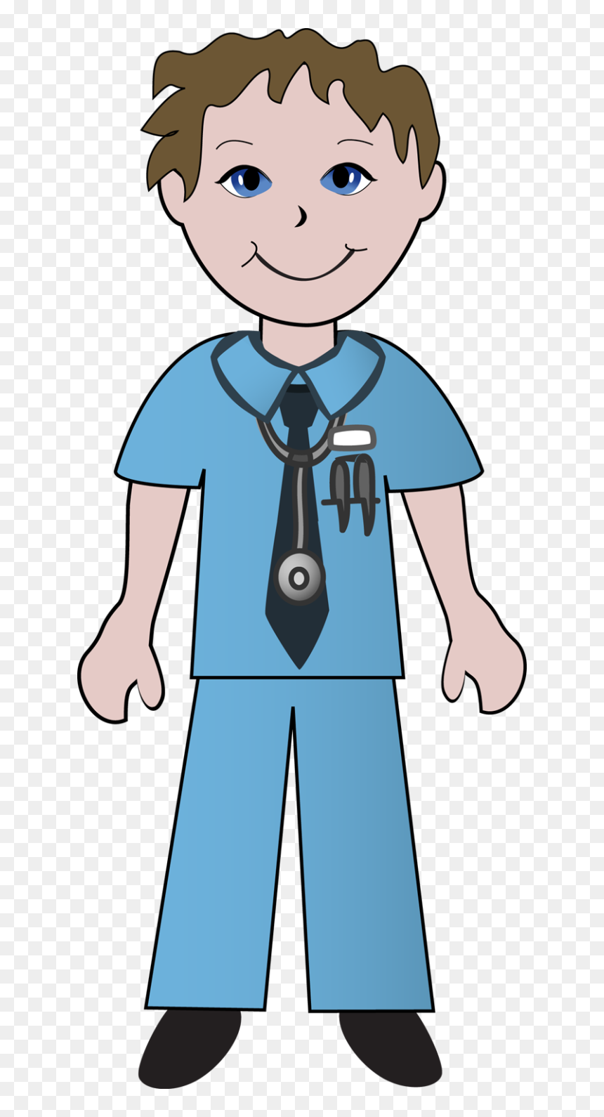 Doctor And Nurse Clipart, HD Png Download - male female png