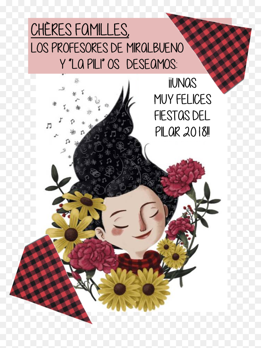 Cartel Fiestas Del Pilar 2018, HD Png Download - felices fiestas png