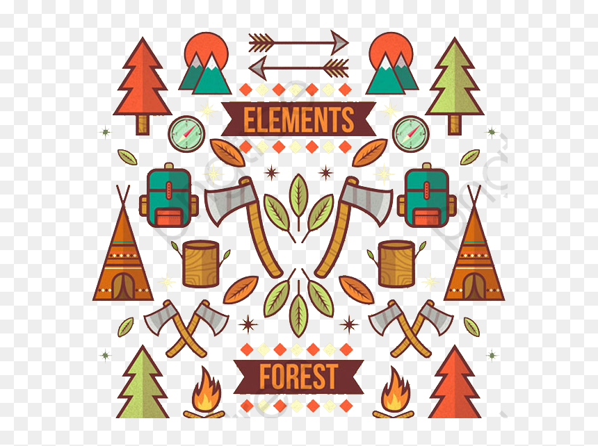 Forest, HD Png Download - campfire clipart png