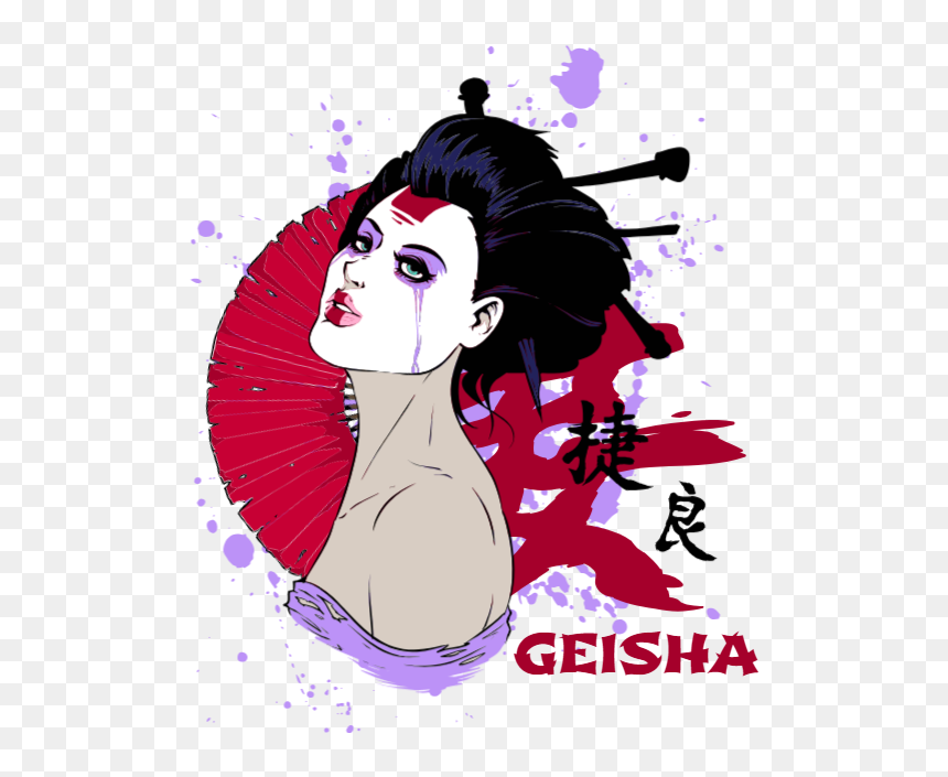 Illustration, HD Png Download - geisha png