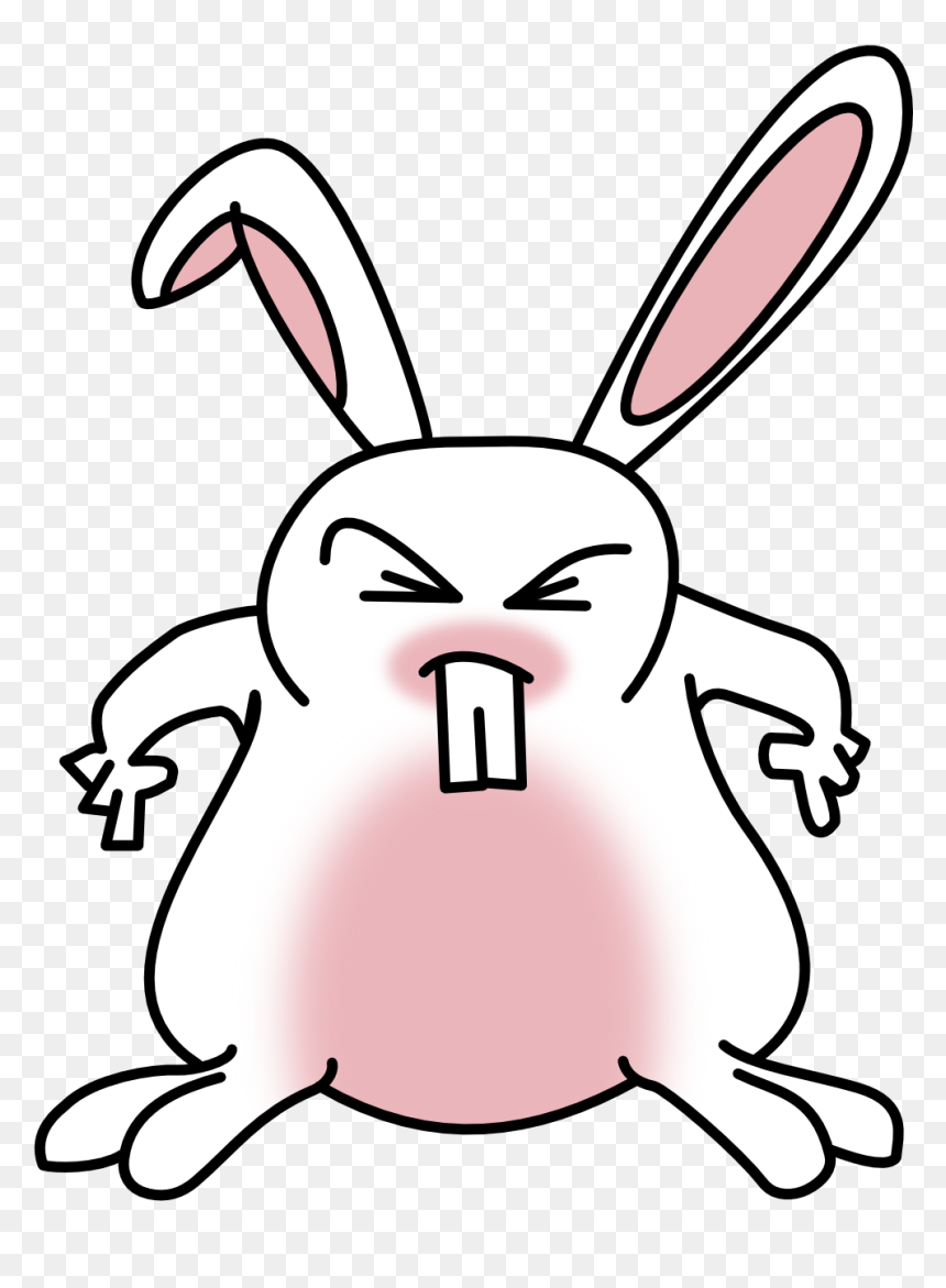 Angry Easter Bunny, HD Png Download - bunny rabbit png