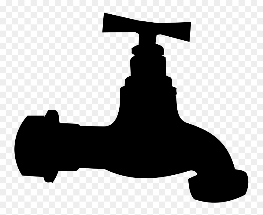 Plumbing Silhouette, HD Png Download - tap png