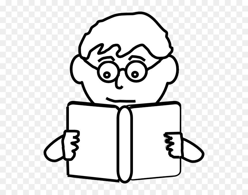 Read Clipart Black And White, HD Png Download - thinking clipart png