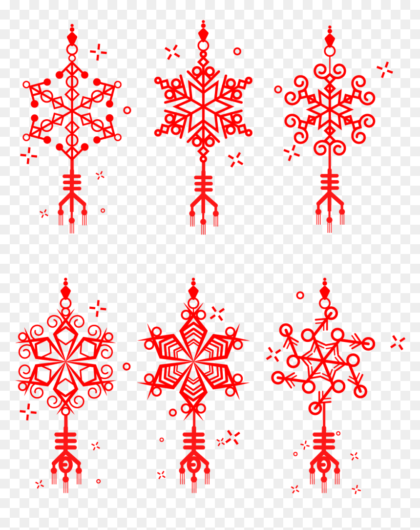 Clip Art, HD Png Download - red snowflake png