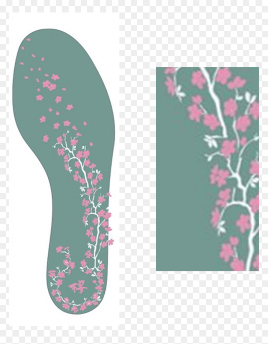 Flip-flops, HD Png Download - sakura branch png