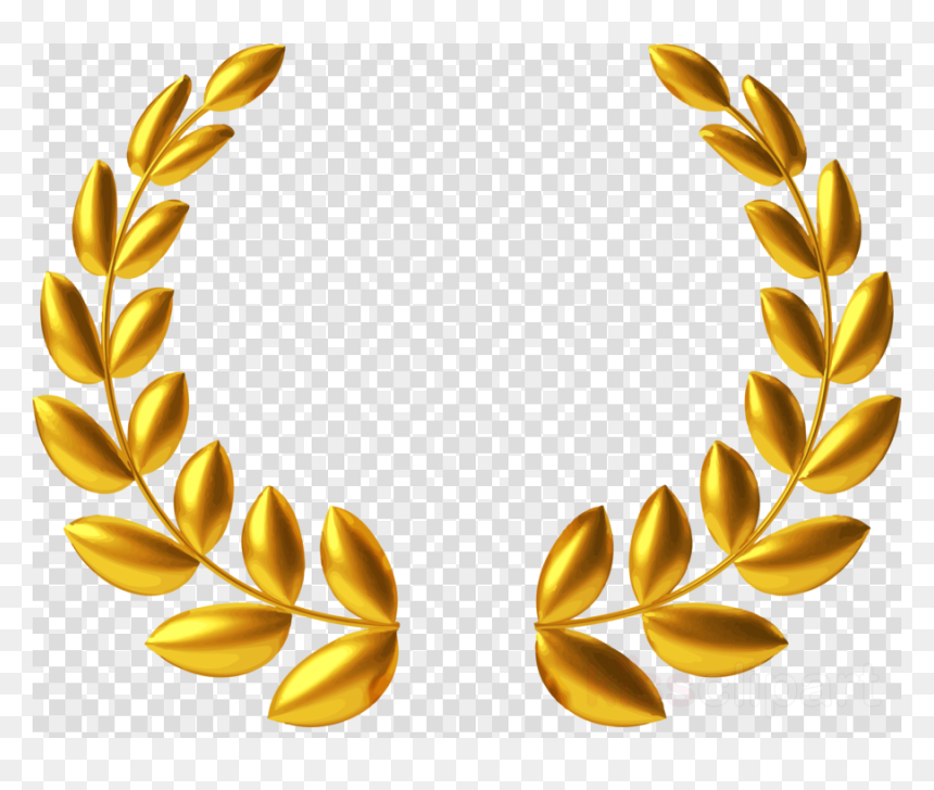 Golden Laurel Leaves Png, Transparent Png - gold garland png