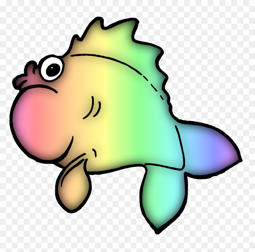 Fish Clip Art, HD Png Download - rainbow trout png