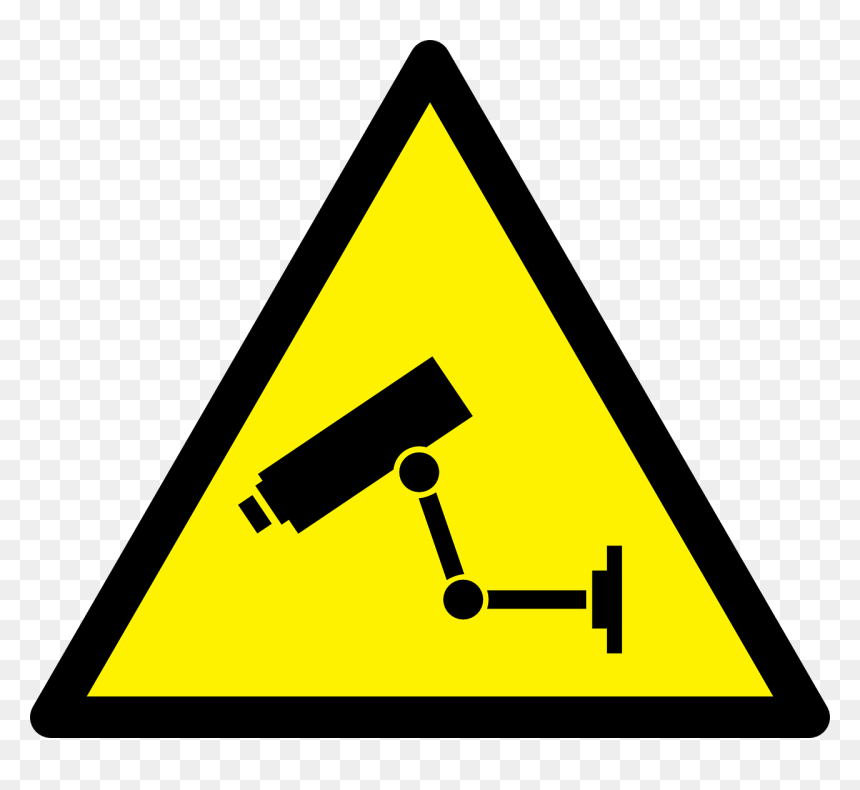 Caution Cctv, HD Png Download - cctv png