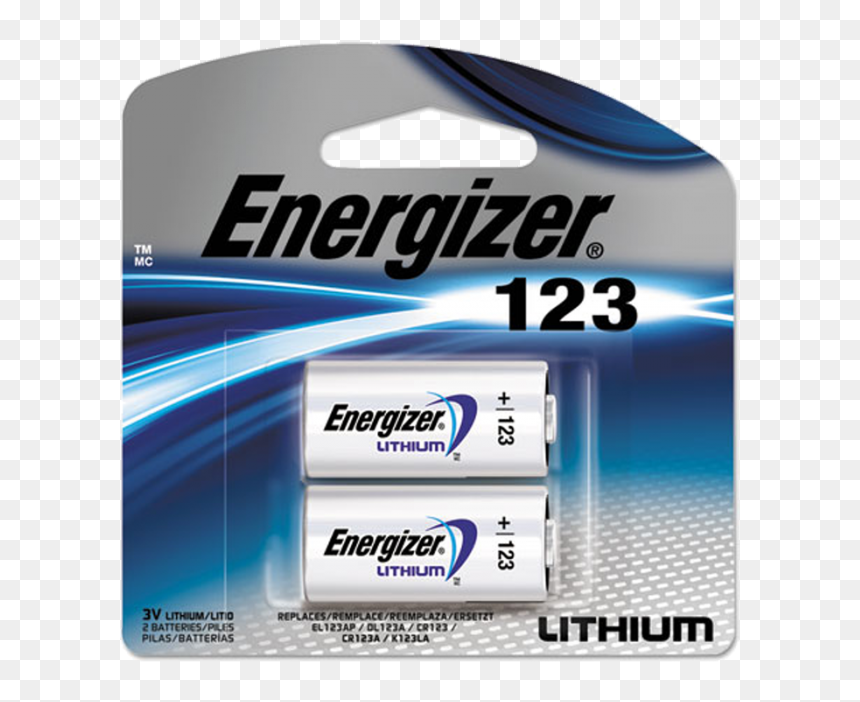 123 Lithium Battery, HD Png Download - energizer logo png
