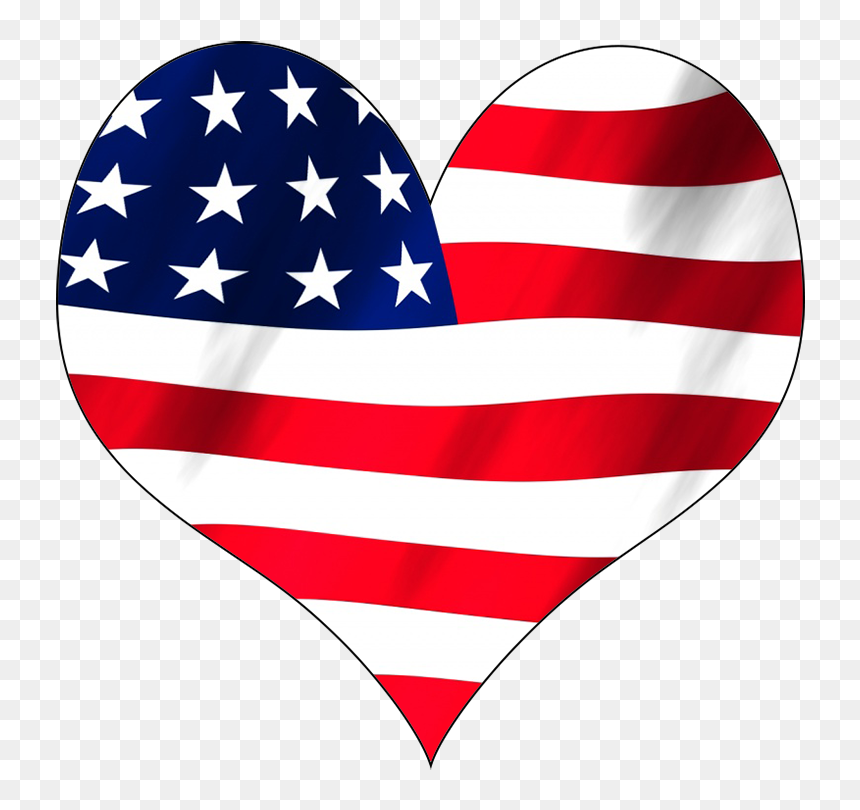 Blue Lives Matter Heart, HD Png Download - 4th of july clipart png
