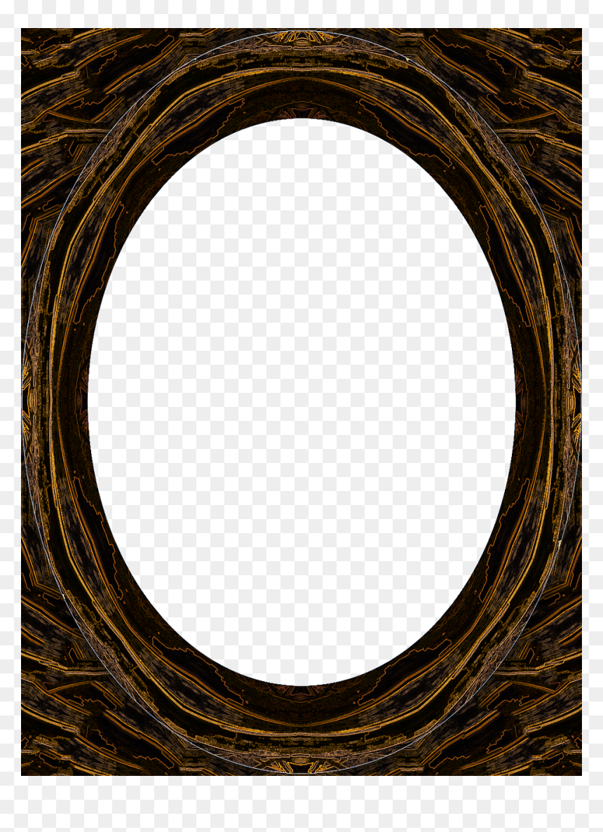 Circle, HD Png Download - oval picture frame png