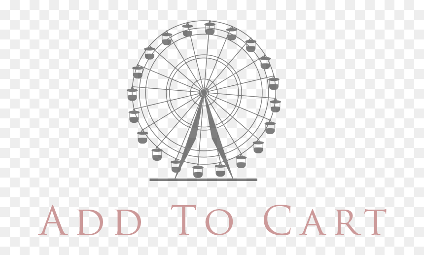 Ferris Wheel White Background, HD Png Download - add to cart png