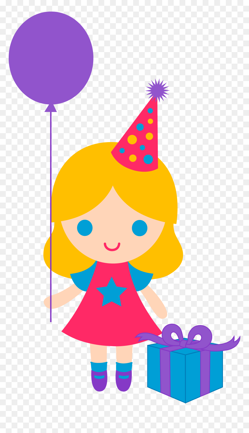 Birthday Girl Clipart, HD Png Download - birthday gift png