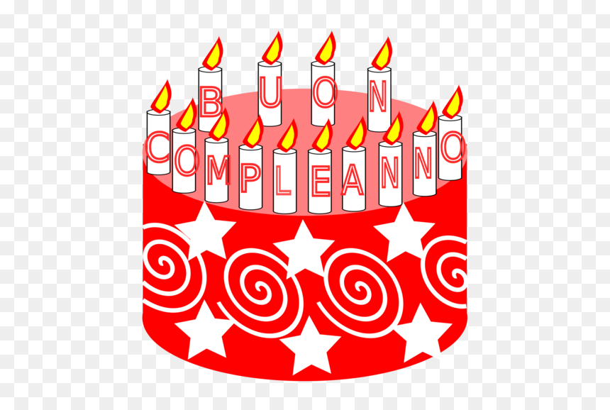 Red Birthday Cake Clipart, HD Png Download - birthday gift png