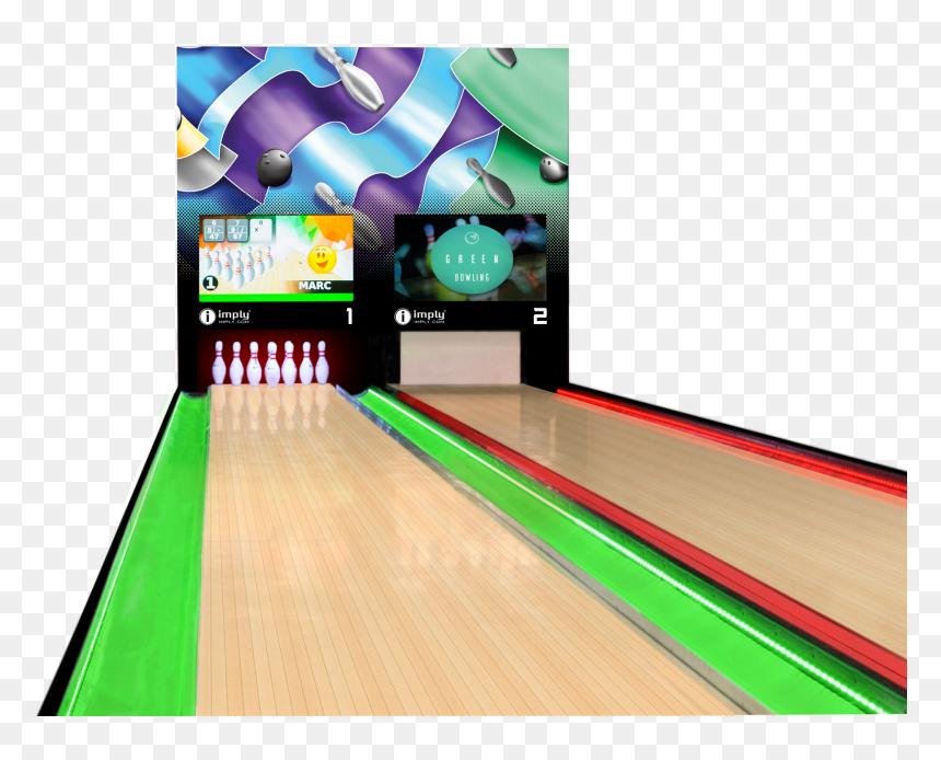 Ten-pin Bowling, HD Png Download - bowling lane png