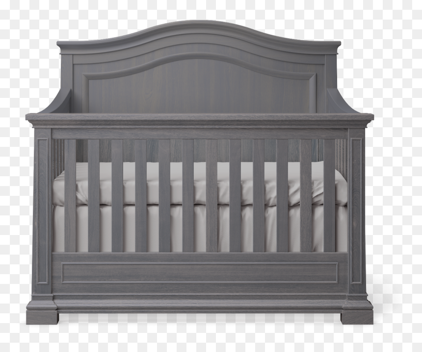 Grey Convertible Crib, HD Png Download - baby crib png