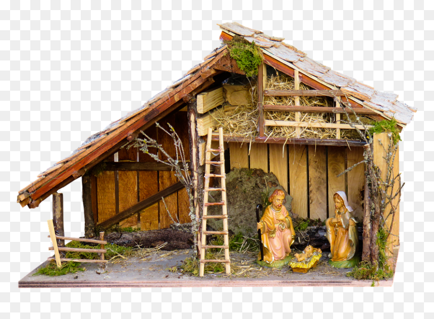 Christmas Crib House, HD Png Download - baby crib png