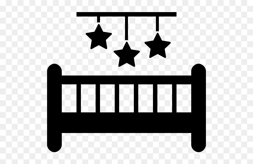 Baby Crib Icon Png, Transparent Png - baby crib png