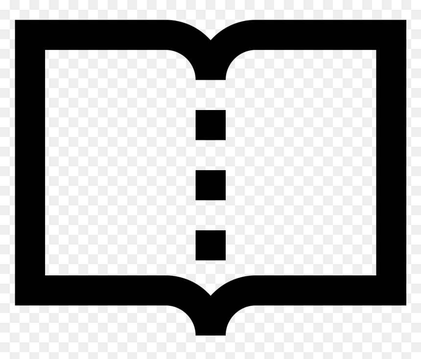 Windows 10 Book Icon, HD Png Download - open book clip art png