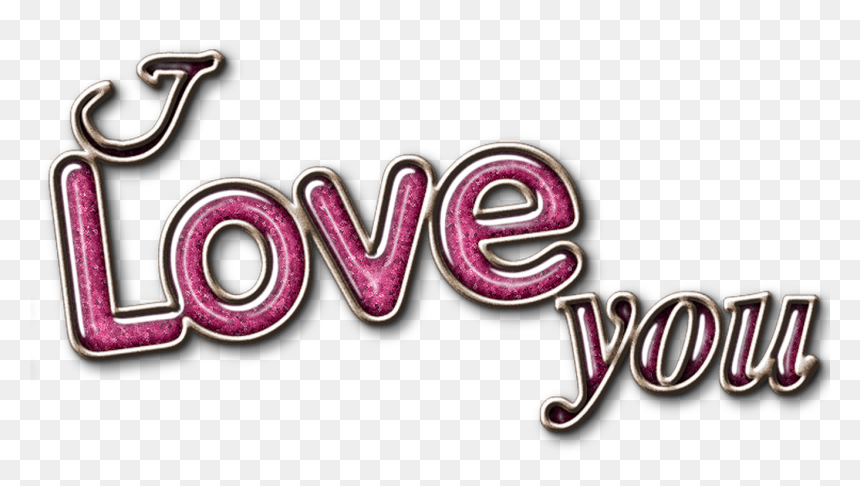 Love You Logo Png, Transparent Png - love word png