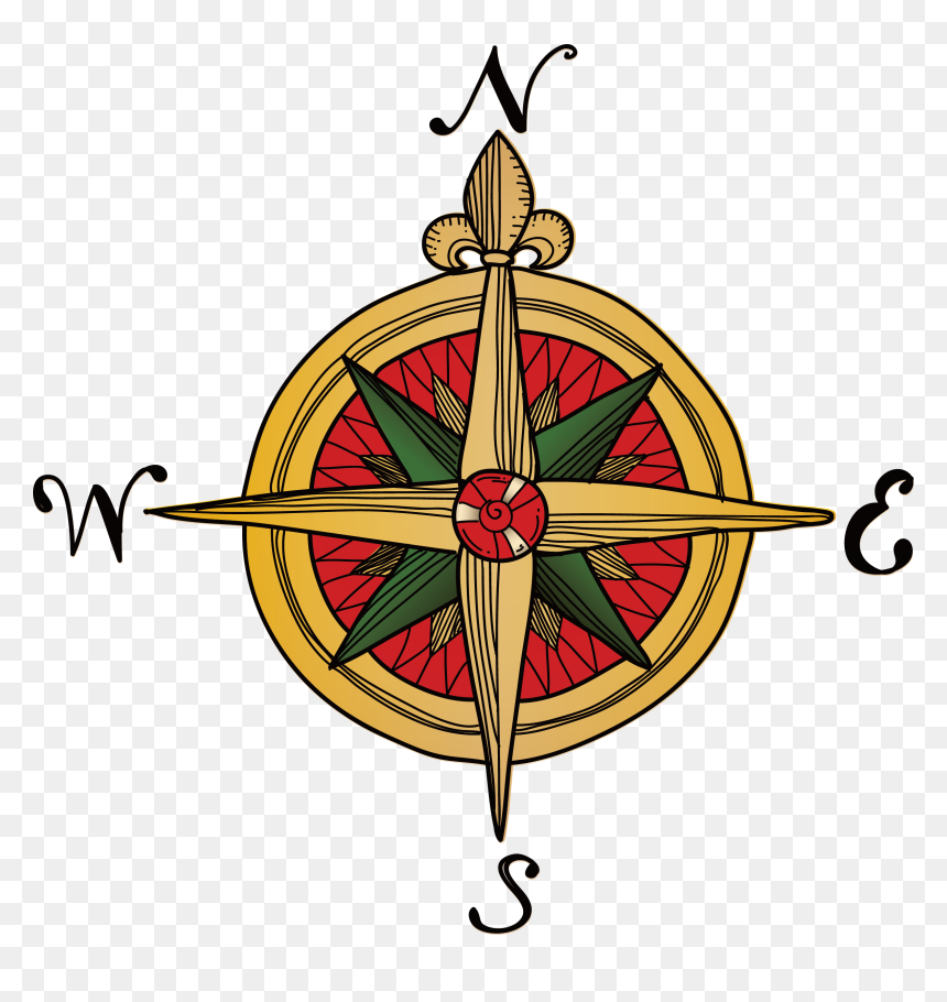Emblem, HD Png Download - old compass png