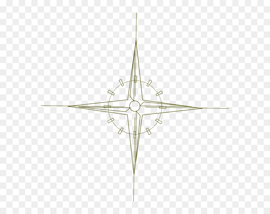 Technical Drawing, HD Png Download - old compass png