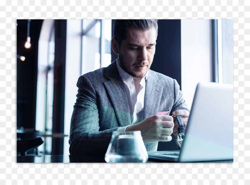 Businessperson, HD Png Download - person sitting back view png