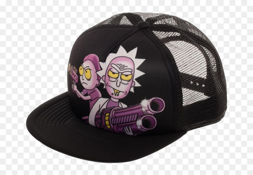 Trucker Rick And Morty, HD Png Download - morty head png