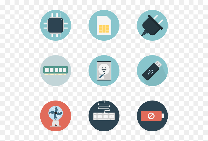 Computer Hardware Icon, HD Png Download - pixel cloud png