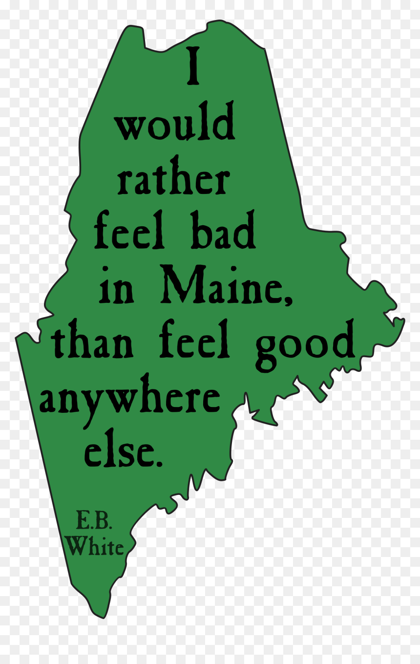 Illustration, HD Png Download - maine outline png