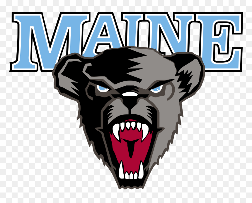 Maine Black Bear Logo, HD Png Download - maine outline png