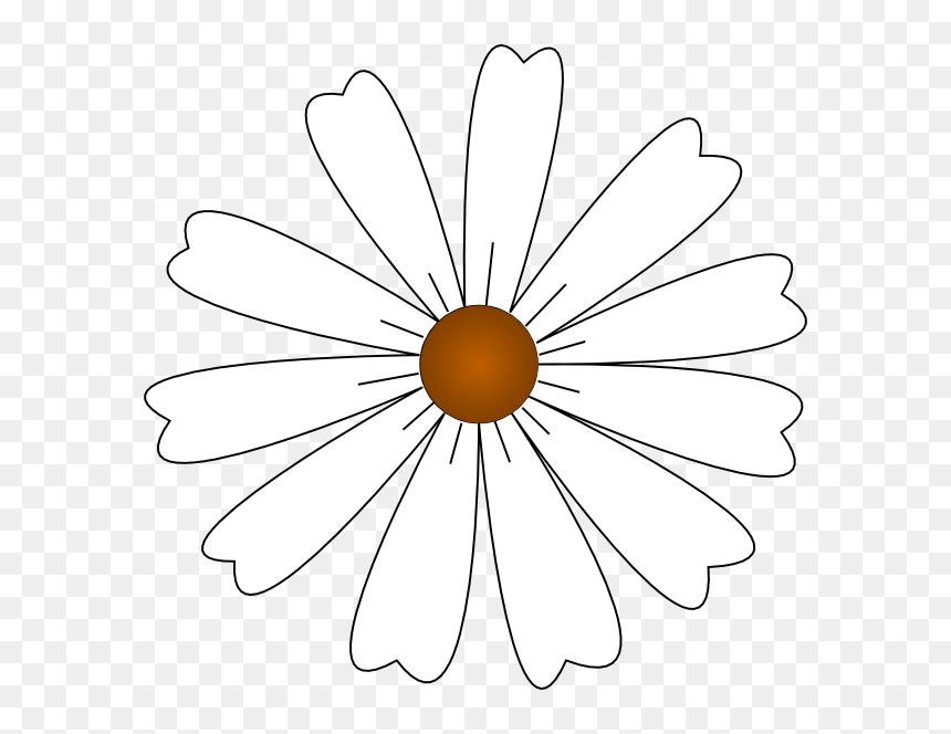 Circle, HD Png Download - daisy outline png
