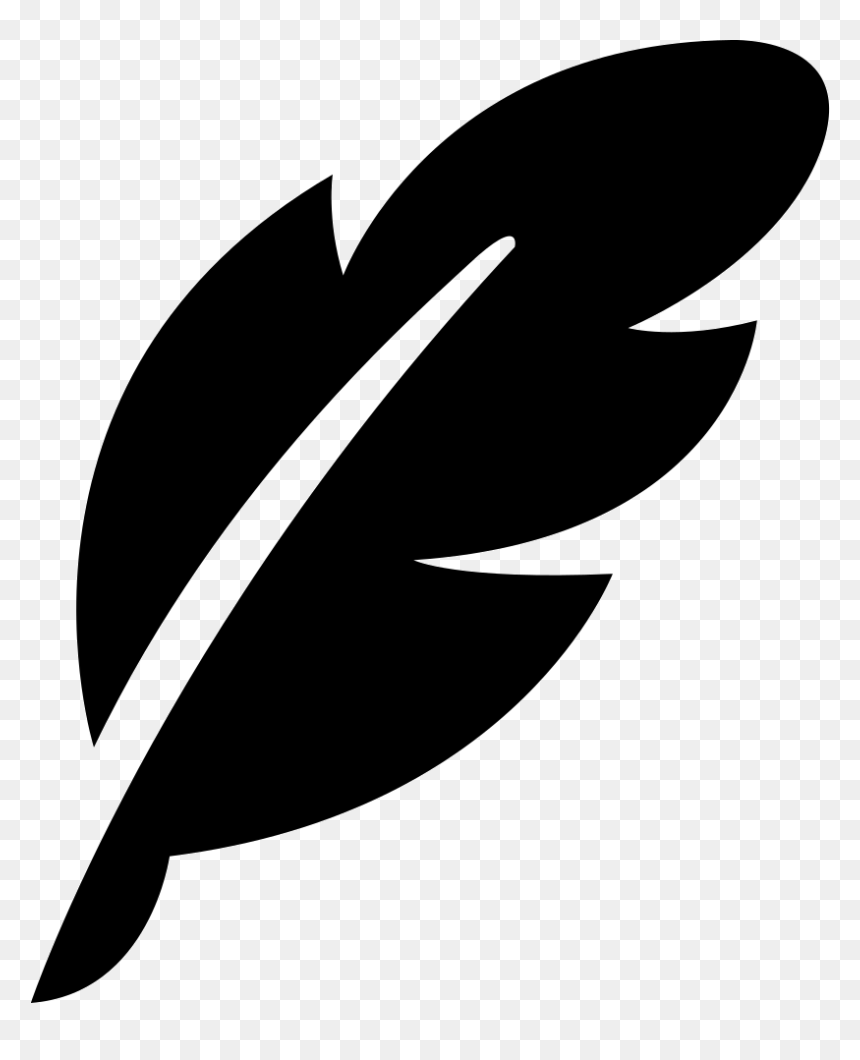 Free Download Feather Logo, HD Png Download - feather outline png