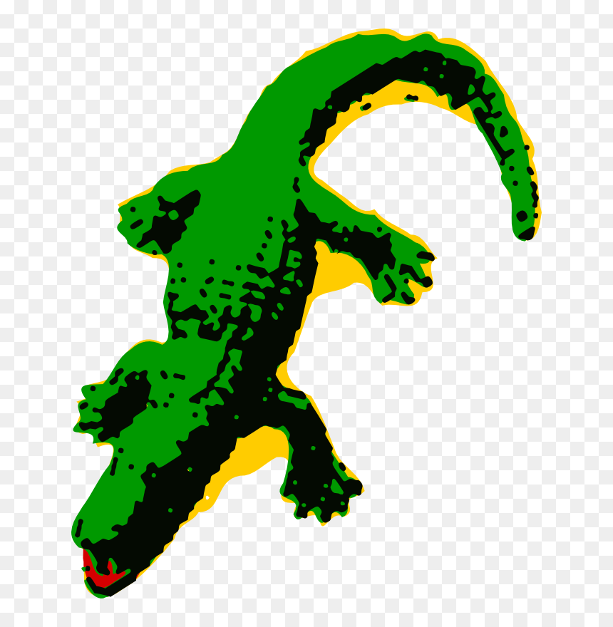 Alligator Animated, HD Png Download - alligator clipart png