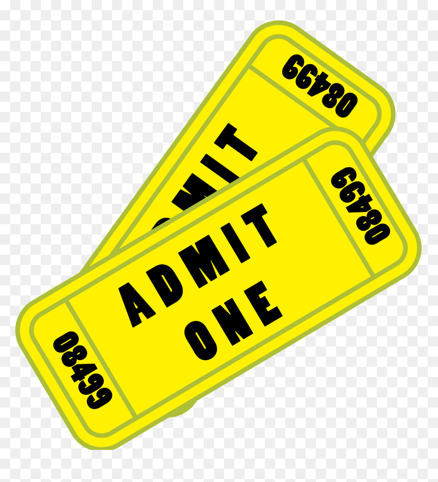 Cartoon Movie Tickets, HD Png Download - ticket clipart png