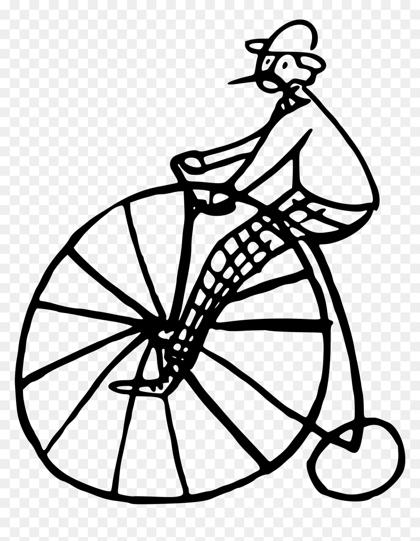 Penny Farthing Cycle Png, Transparent Png - bicycle clipart png