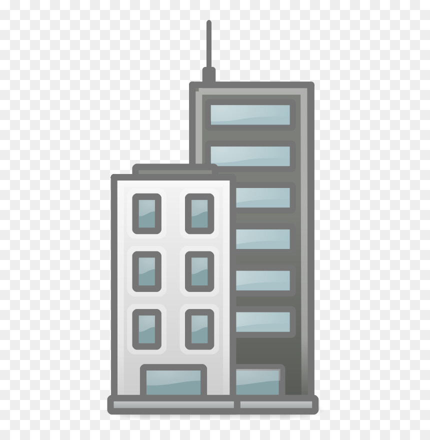 Two Buildings Clipart, HD Png Download - buildings clipart png