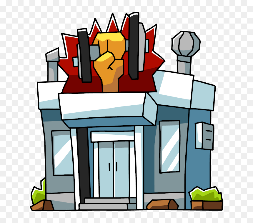 Gym Building Clipart Png, Transparent Png - buildings clipart png