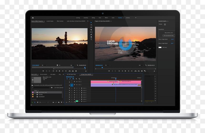 Led-backlit Lcd Display, HD Png Download - premiere pro logo png